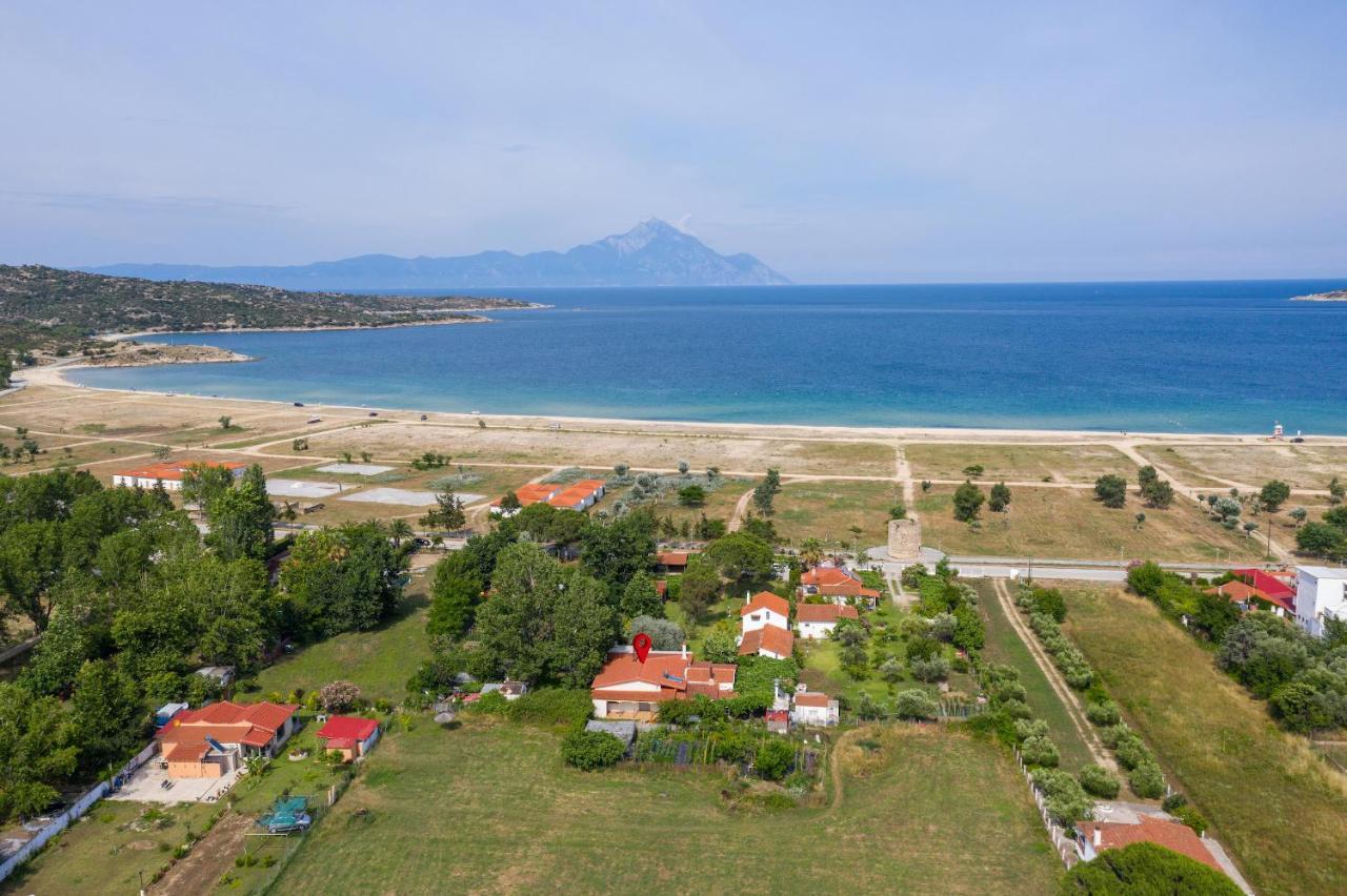 Villa Menie - Golden Fig Sykia Lodge Paralia Sikias Eksteriør billede